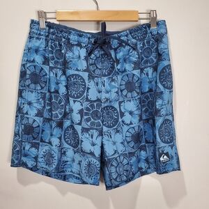 Quiksilver Mens Remade Mix 17 Volley Boardshort Swim Trunk Size Medium NWT